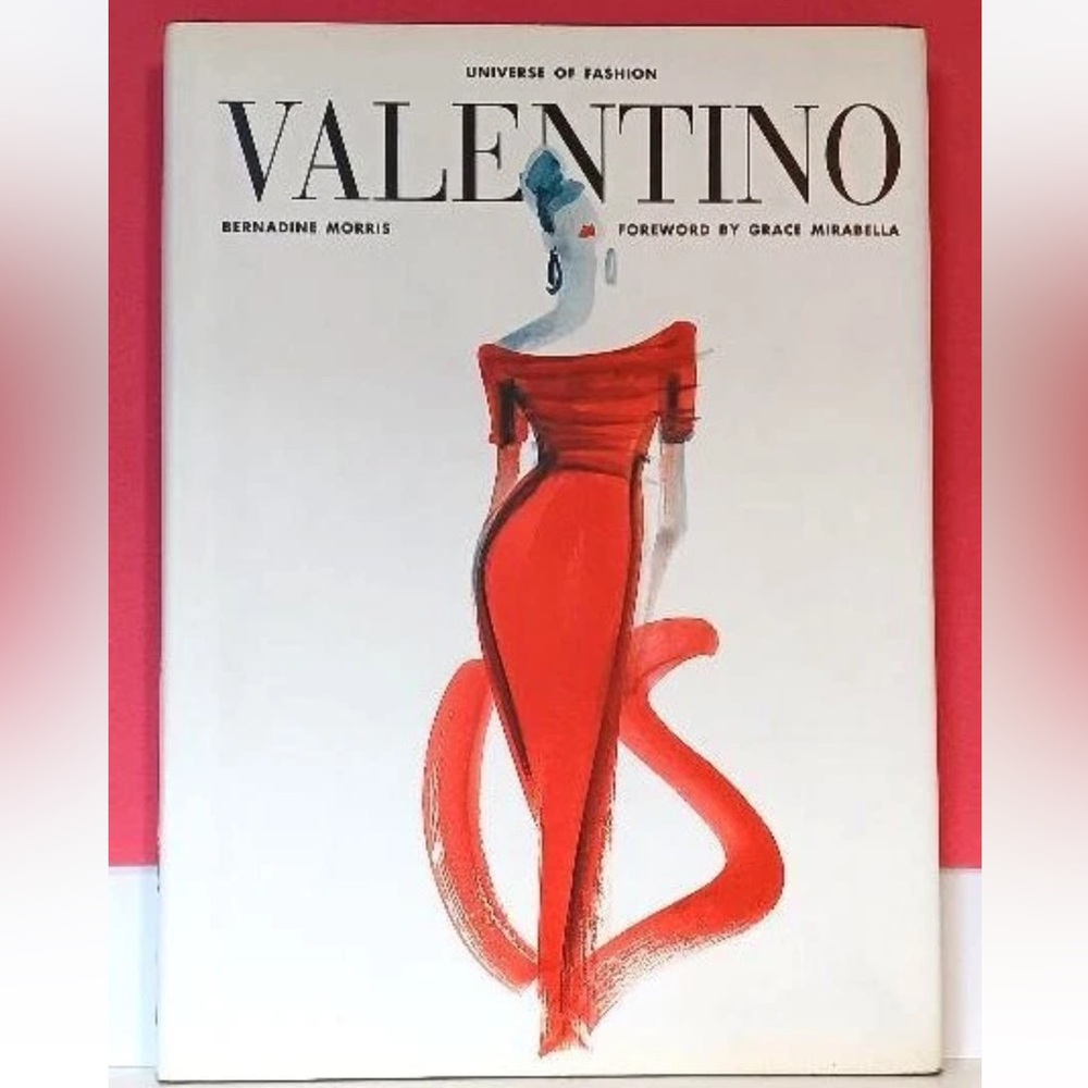Valentino Fashion Book with White and Red Cover‎